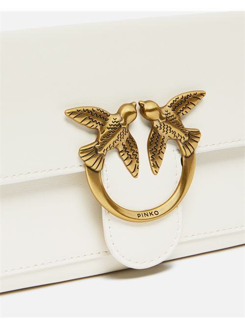 Portafoglio a tracolla piccolo Love Bag in pelle PINKO | 100062A0F1/Z14Q
